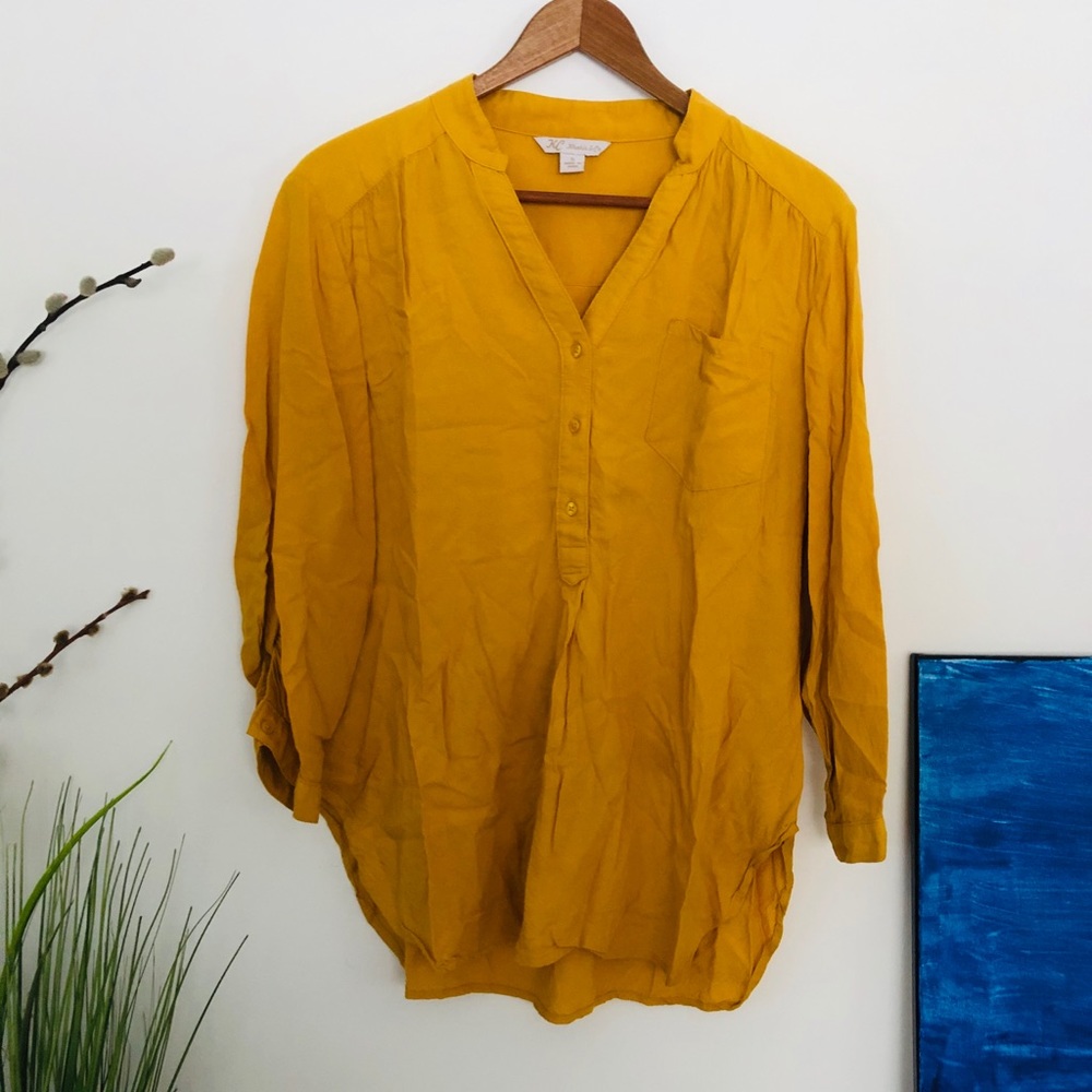 Mustard Yellow Long Sleeve Shirt
